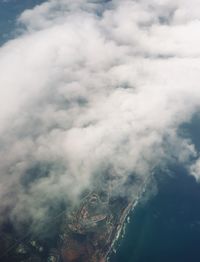 Aerial view of clouds over landscape