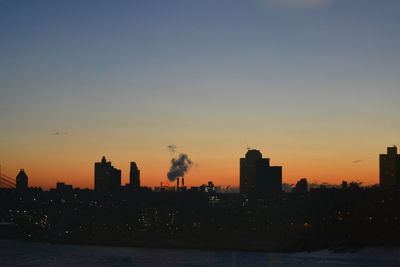 Cityscape at sunset