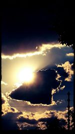 Scenic view of sunset sky