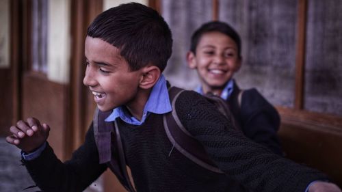 Portrait of smiling boy