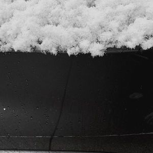 Full frame shot of wet car during winter