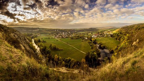 Scenic view of landscape against sky