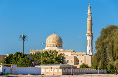 View of building against blue sky