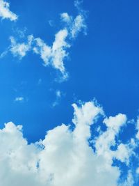 Low angle view of clouds in sky