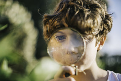 Close-up of boy