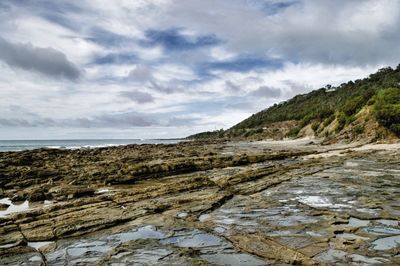 Scenic view of calm sea against sky