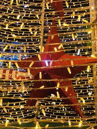 Full frame shot of illuminated lights