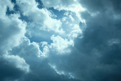 Low angle view of clouds in sky