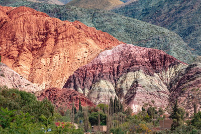 View of rock formations