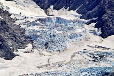 Aerial view of glacier