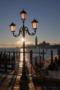 Low angle view of street light