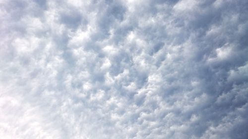 Low angle view of cloudy sky