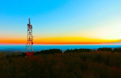 Scenic view of landscape against clear sky