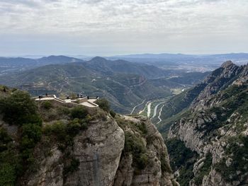 High angle view of townscape against sky