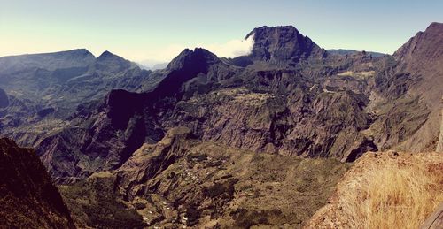 Scenic view of mountains