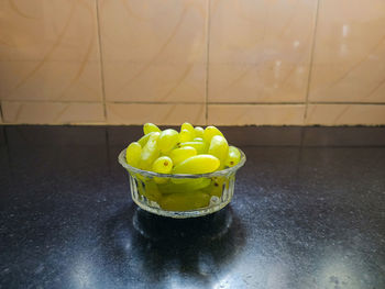 High angle view of food on table