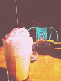 Close-up of drink on table