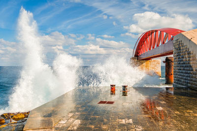 Scenic view of sea against sky