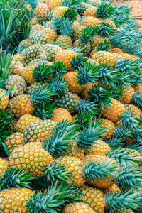 Full frame shot of pineapple