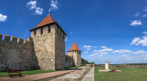 Fortress walls and towers of the tighina fortress in bender, transnistria or moldova, 