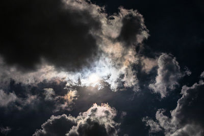 Low angle view of clouds in sky