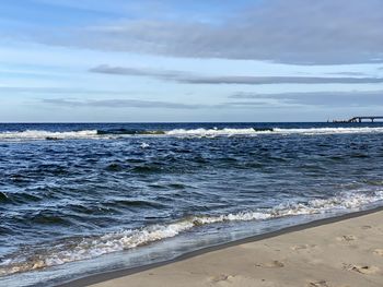 Scenic view of sea against sky