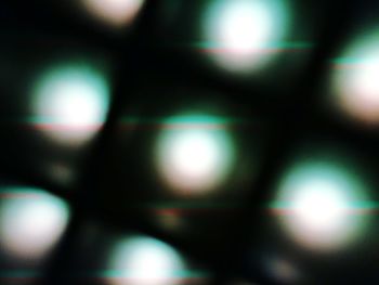 Defocused image of illuminated lights