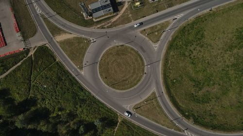 High angle view of landscape