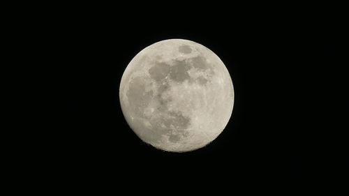 Close-up of moon against sky at night