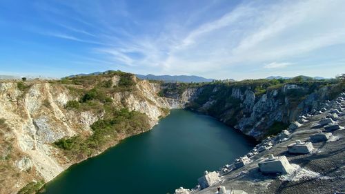 Panoramic view of mountain against sky