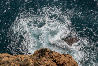 Scenic view of sea waves