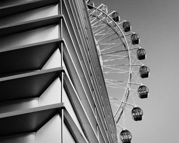 Low angle view of ferris wheel