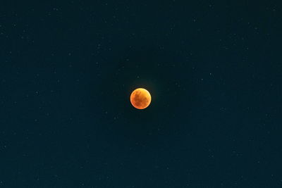 Scenic view of moon against sky at night