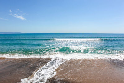 Beautiful beach and incredible sea in pomorie, bulgaria.