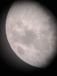 Scenic view of moon against sky at night