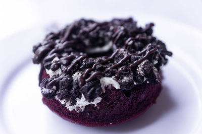 Close-up of cake in plate