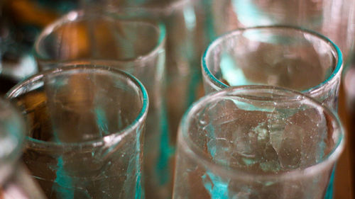 Close-up of drink in glass on table