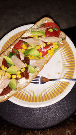 Close-up of served food