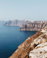 Santorini view of oia village and the calder