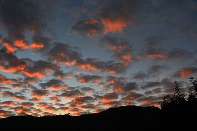 Scenic view of landscape against cloudy sky