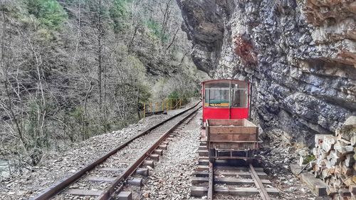 Train on railroad track