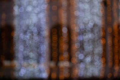 Defocused image of light