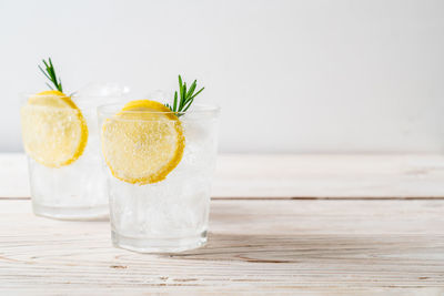 Close-up of drink on table