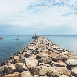 View of calm sea against the sky