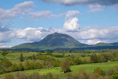 Scenic view of landscape against sky