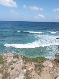 Scenic view of sea against sky