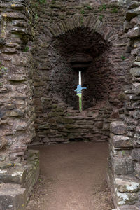 Stone wall of old building