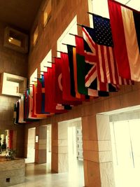 Low angle view of flag