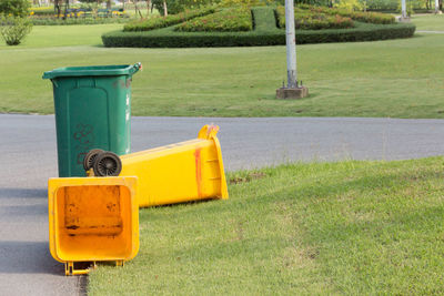Close-up of yellow grass