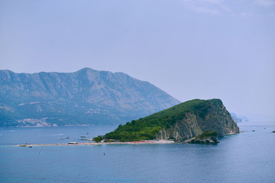 Saint nicholas island in adriatic sea, budva, montenegro